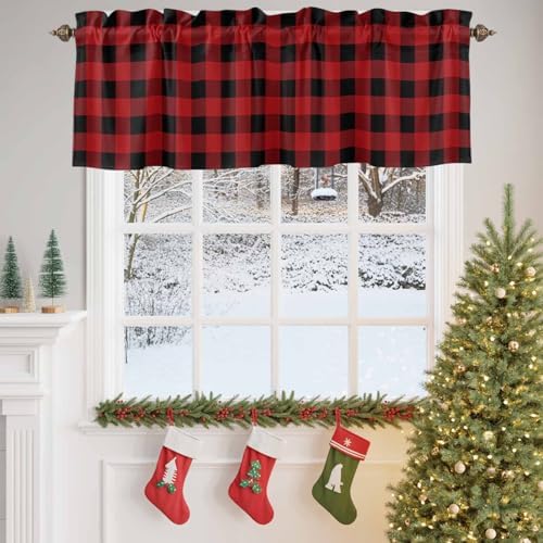 Vandarllin Christmas Kitchen Curtains Valances - Image 4