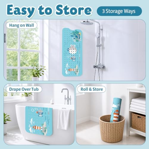XIYUNTE Bath Mat for Tub Non Slip Bathtub Mat Non Slip 40x16 Baby Bath Mat - Image 5