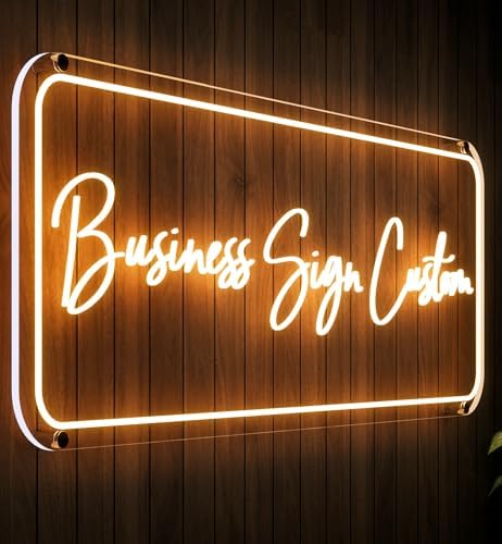 CIONAOR Custom Neon Sign, Business or Wedding LED Neon Sign Customizable by CIONAOR