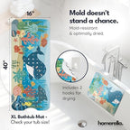 homerella Bathtub Mat Non Slip Kids 40x16 Baby Bath Mat Non Slip Anti Mold - Image 3