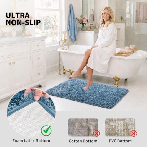 ILANGO Bathroom Rugs 36" × 24", Extra Soft Absorbent Microfiber Bath Rugs - Image 6