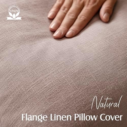 Foindtower Decorative Linen Lumbar Throw Pillow Covers 12x20 Dusty Pink - Image 2