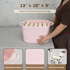 XUANGUO Woven Cotton Rope Storage Basket - Image 2