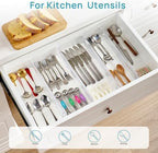 Vtopmart 2.36" Short Upgrade Drawer Dividers 12.8"-22.3" Expandable 8 Pack - Image 5