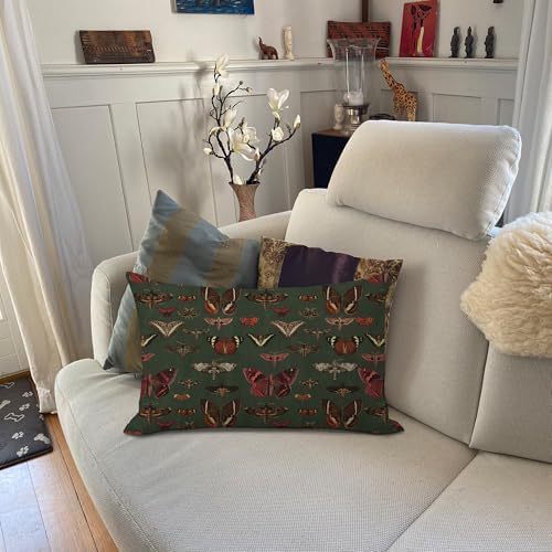 Vintage Gothic Witchy Butterfly 12x20 Pillow Cover, Retro Moody Dark Academia - Image 3