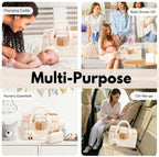 PeraBella Baby Diaper Caddy Organizer, Baby Basket Shower Gift, Portable - Image 3