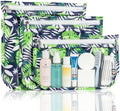 HIONXMGA Set of 3 Clear Travel Toiletry Bag, TSA Approved, Quart Size S/M/L by HIONXMGA