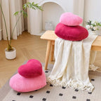 XVTRU Peach Pink Heart Pillows, Cute Heart Decorative Pillow, Heart Shaped - Image 5