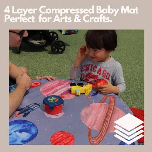 Splat Mat for Baby – Under High Chair Floor Mat Protects Wood, Vinyl and Carpet - Image 2