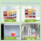 RowinsyDD 5 Pack Baby Food Containers, 4 oz Glass Baby Food Jars - Image 6