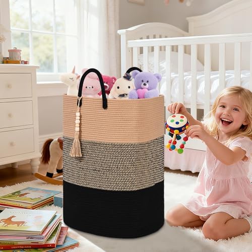 Woven Laundry Basket for Clothes, 80 L Large Rectangle Laundry Hampers - Image 6