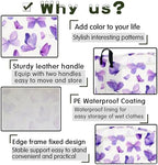 Rectangular Purple butterfly basket, Girls Storage Bin Organizer, Baby Storage - Image 6