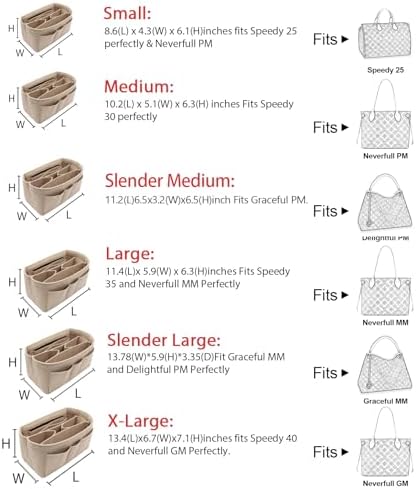 LEXSION Felt Insert Bag Organizer Bag In Bag - Image 2
