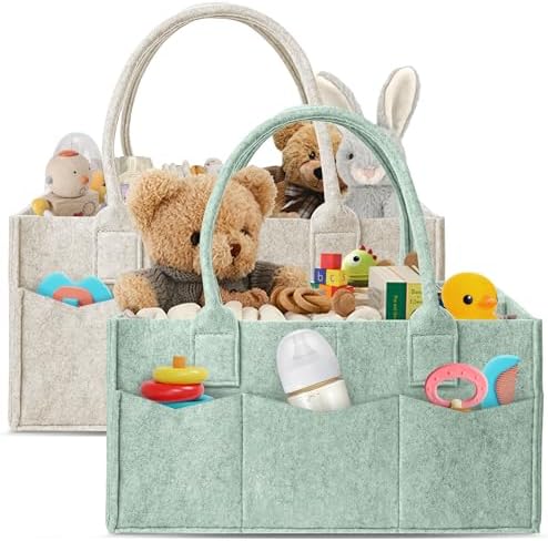 HIPHOP PANDA 2-Pack Diaper Caddy Organizer by HIPHOPPANDA