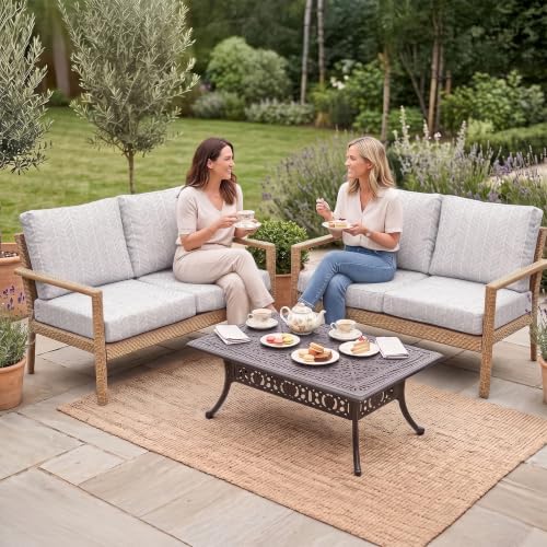 8Pcs Patio Cushion Covers Stretch Outdoor Furniture Protector Slipcovers - Image 2