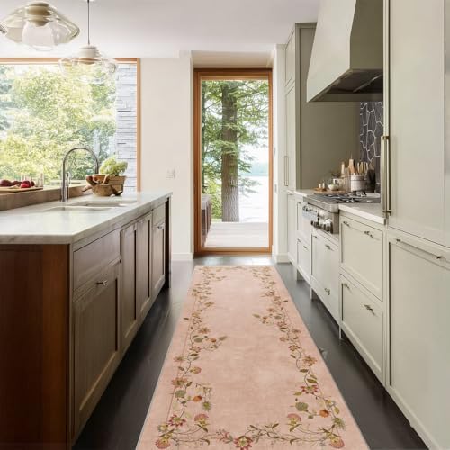 Washable Kitchen Rug Non Slip: 2x6 Hallway Runner Rug Low Pile Soft Carpet - Image 4