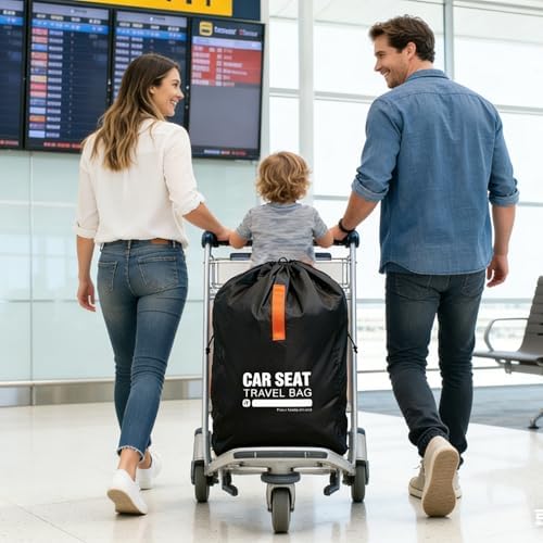 Kcicephine Car Seat Travel Bag for Airplane, Gate Check Storage Bag for Car - Image 5