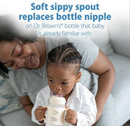 Dr. Brown’s Milestones Wide-Neck Transitional Sippy Bottle - Image 3