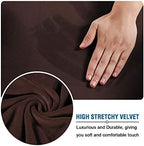 H.VERSAILTEX Wingback Chair Covers Velvet Plush Wing Chair Slipcover 1 Piece - Image 3