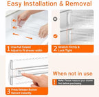 4 Pack 4" High Drawer Dividers for Clothes, 10.2"-16.5" Expandable - Image 6