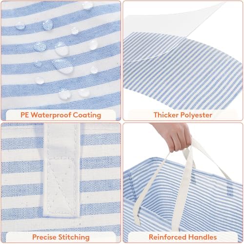 Lifewit 100L Large Laundry Baskets, 2 Pack, Reinforced Handles - Image 6