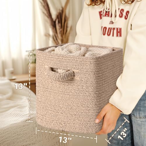 13 Inch Storage Cubes, 3 Pack Cube Storage Bins - Image 4