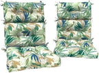 DYTXIII Outdoor High Back Chair Cushions Set of 2, Water Repellent Tufted by DYTXIII