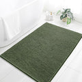 Chenille Bathroom Rug 40"x60" Loden Green, Large Plush Bath Mat by Kildoss