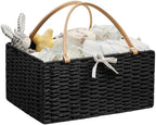 Angelhood Large Baby Diaper Caddy Organizer, Paper Rope Storage Baskets by Angelhood