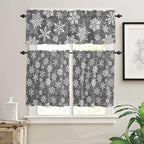 Vandarllin Christmas Kitchen Curtains and Valances Set - Image 3