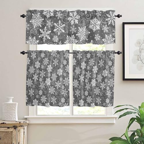 Vandarllin Christmas Kitchen Curtains and Valances Set - Image 3