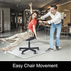 Kuyal Clear Chair mat for Hardwood Floor 46 x 53 inches - Image 5
