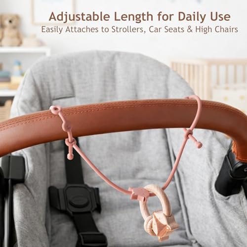 ROCCED Toy Straps for Baby 6pcs, Silicone High Chair Toys Straps Stroller - Image 5