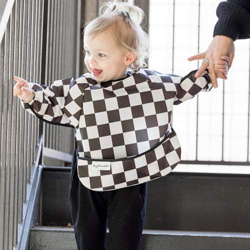 Tiny Twinkle Long Sleeve Bib for Babies & Toddlers | Waterproof Smock Bib for - Image 2