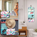 FINTIE Portable Toiletry Cosmetic Travel Bag Hanging Makeup Organizer - Image 6