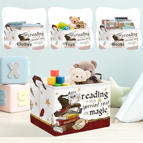 Clastyle Magic Nursery Decor Baby Gift Basket Kid Large Book Potter Basket - Image 5