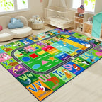 HOMORE Kids Educational Rug, 7x10 Green Kids Area Rug - Image 5