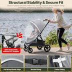 Orzbow Baby Mosquito Net for Stroller, Universal Fit, Breathable - Image 4