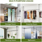 SUNALLY Room Divider Curtain Rod, No Drilling 28-140in Wall Divider - Image 6