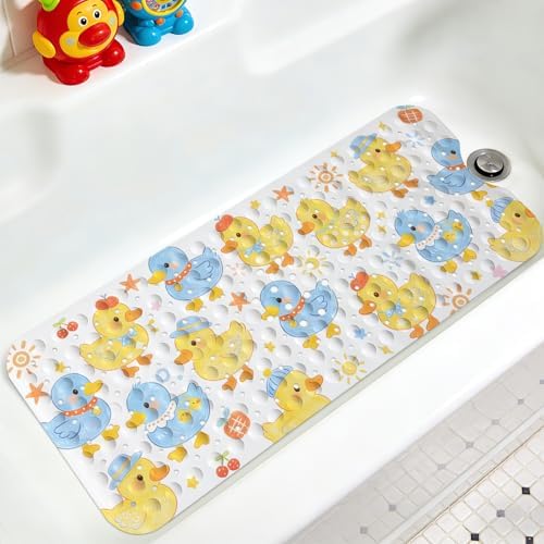 Kids Bathtub Mat, Non Slip Cartoon Bath Mat by KINUUIS