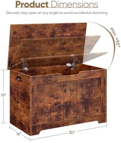 Storage Chest, Wooden Storage Bench - Image 4