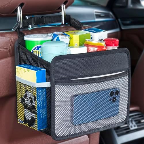 Car Back Seat Organizer and Storage Bag, Premium 1680D Oxford Cloth Collapsible by UplienCompany