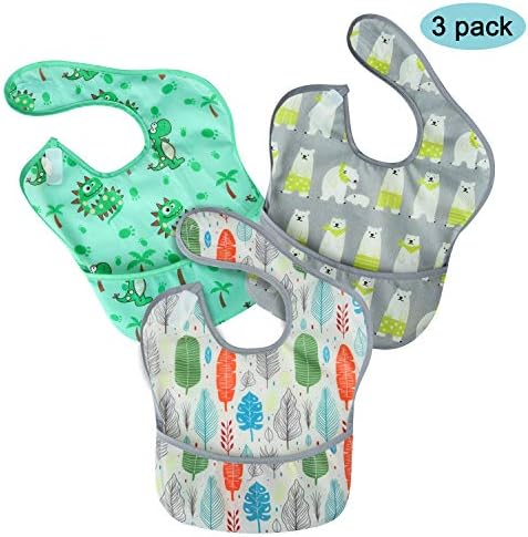 PandaEar 3 Pack Super Light Weight Baby Bib, Waterproof, Stain Oil and Odor - Image 6