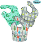 PandaEar 3 Pack Super Light Weight Baby Bib, Waterproof, Stain Oil and Odor - Image 6