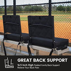 Sheenive Stadium Seats with Back Support, Padded Bleacher Seat Cushion - Image 5