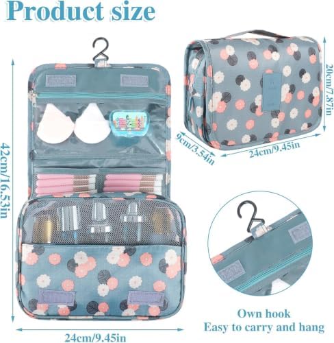 Hanging Toiletry Bag for Women, Portable Cosmetic Summer Beach Bag - Image 2