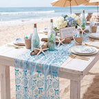 4 Pcs Last Toast Coast Blue Bow Table Runner Bachelorette Party - Image 5