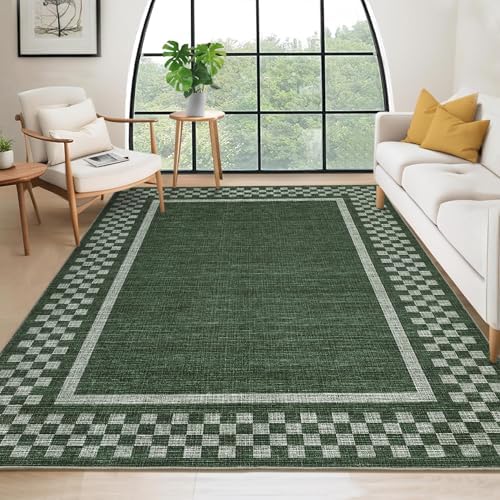 GarveeHome Washable Area Rug 9x12 Bordered Large Living Room Bedroom Rugs - Image 2