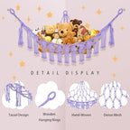 CERETIA Stuffed Animal Hammock Large Corner Plushie Net Storage - Image 6
