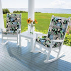 DYTXIII Outdoor High Back Chair Cushions Set of 2, Water Repellent Tufted - Image 2